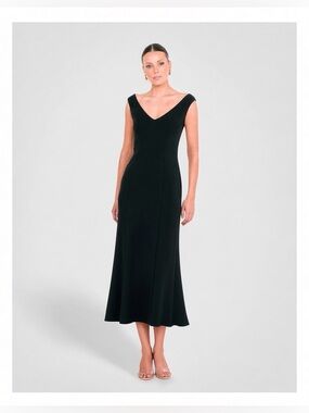 Vintage 90s Ralph Lauren Black Midi Minimalist Dress 4 Hong Kong Plunge

Nice us